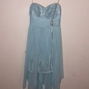 Light Blue- sparkly semi-formal dress